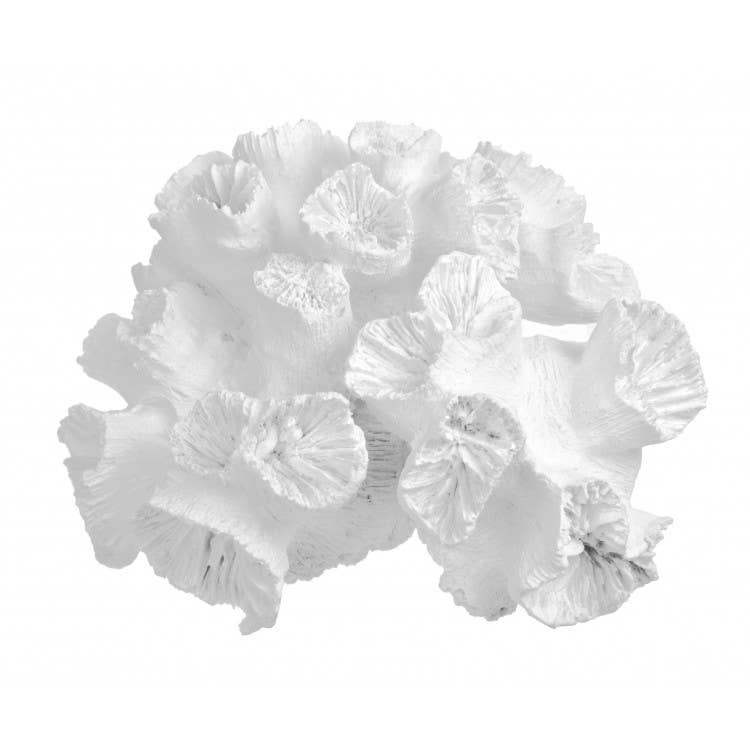 Décoration blanche en forme de corail, style naturel et texturé pour intérieur chaleureux