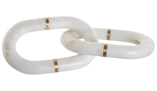 Chaîne décorative en marbre naturel – Blanc