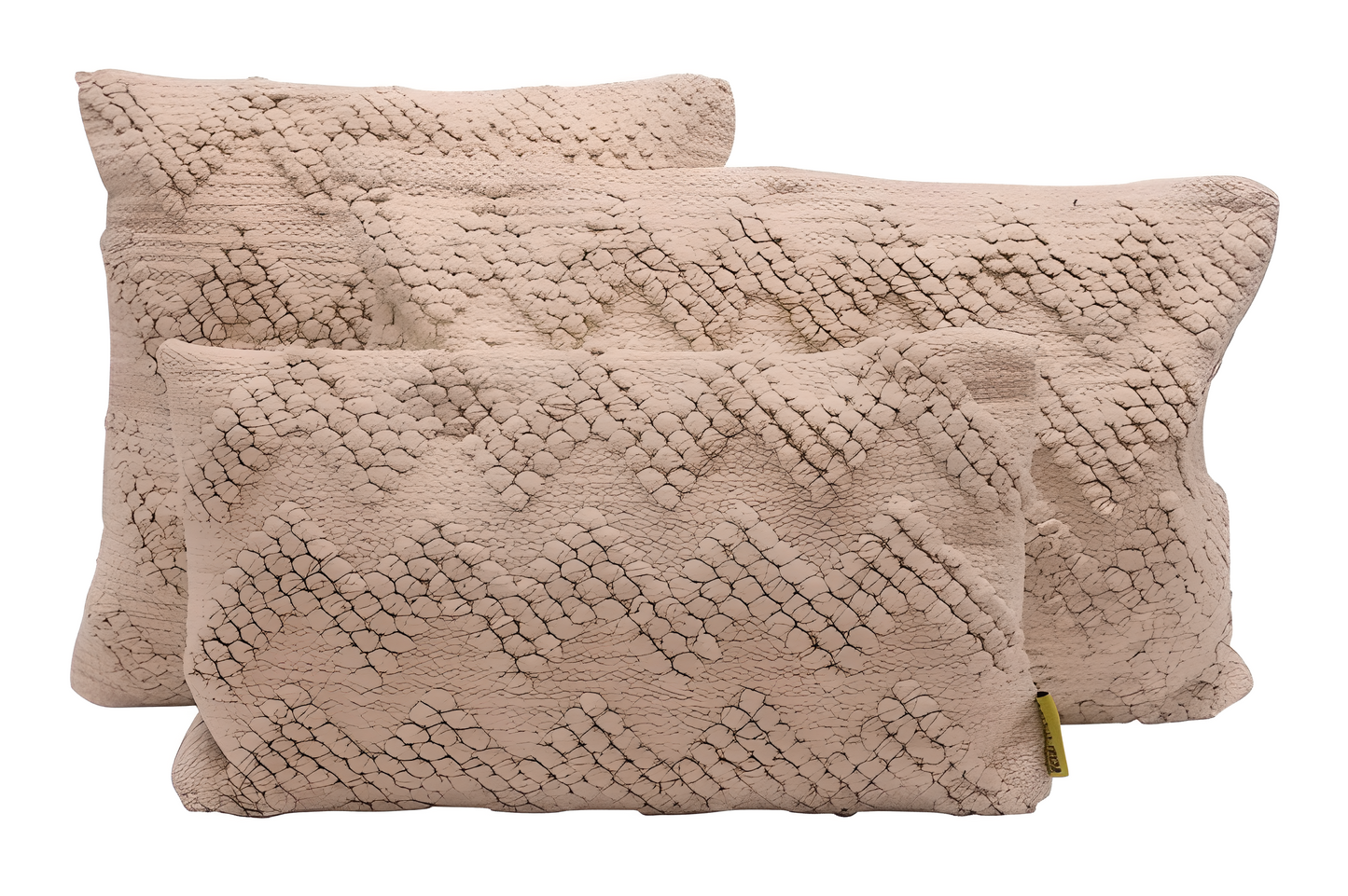 Coussin Bohème 30x50 - Relief Beige