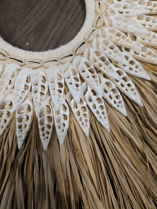 Juju Hat en raphia & coquillages cauris