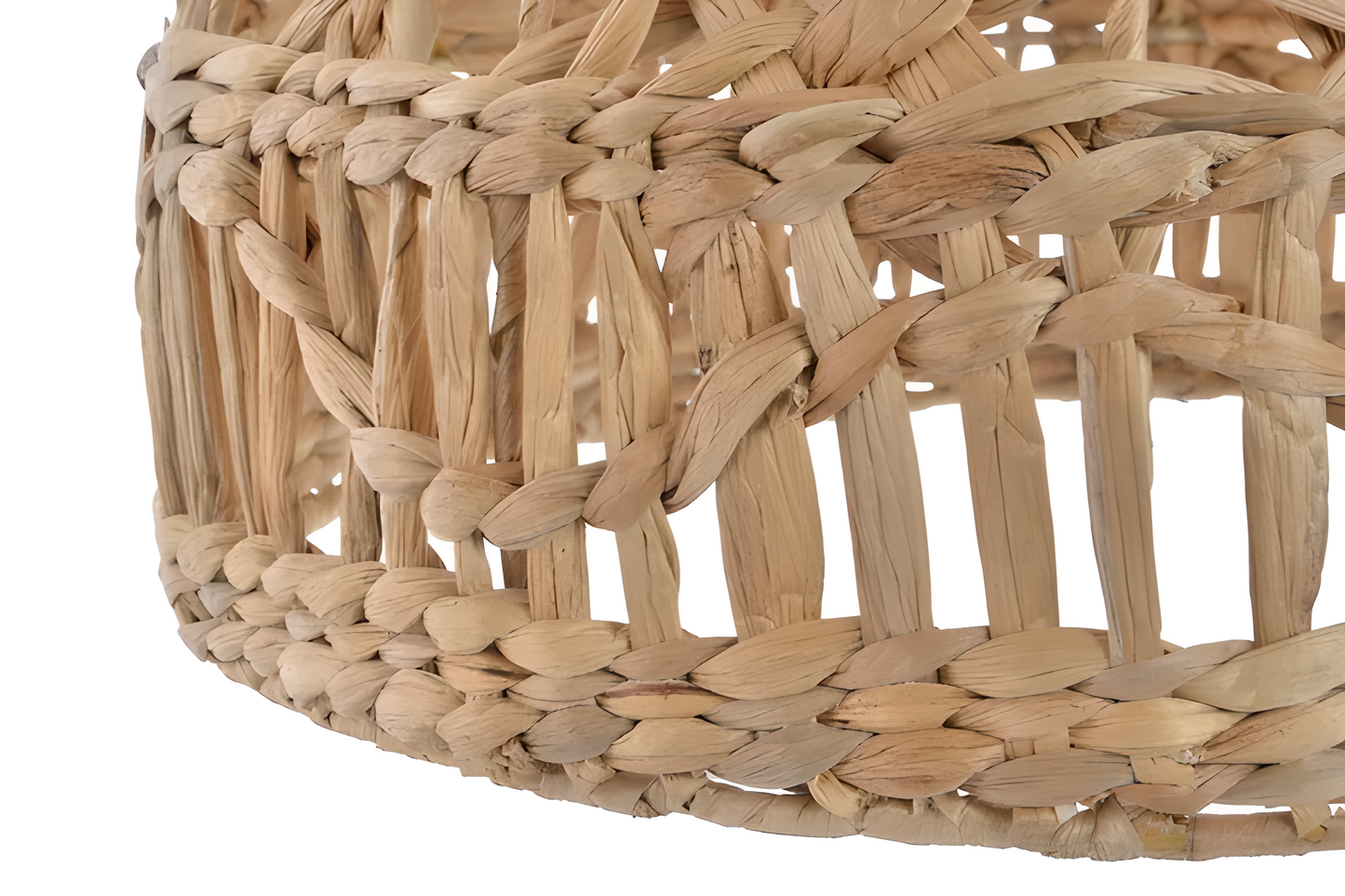 Suspension tressée en fibres naturelles