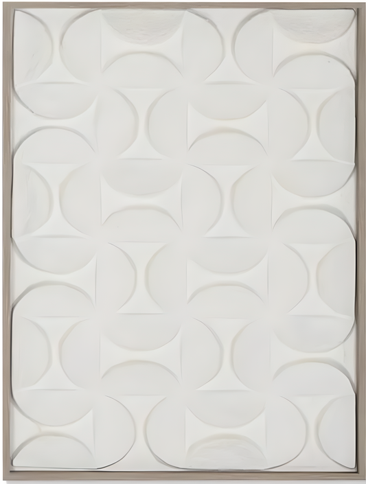 Tableau abstrait 3D en papier mâché