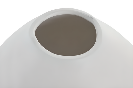 Vase en grès blanc – Forme organique design