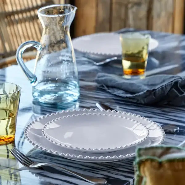 Assiette Pearl en grès