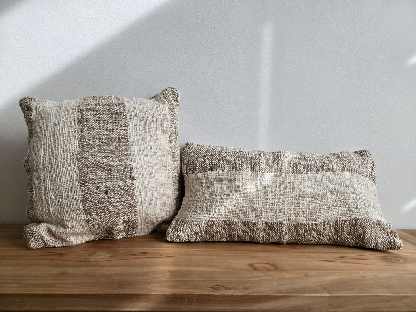 Housse de coussin 40x40 - Lin Beige Crème