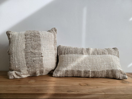 Housse de coussin 40x40 - Lin Beige Crème