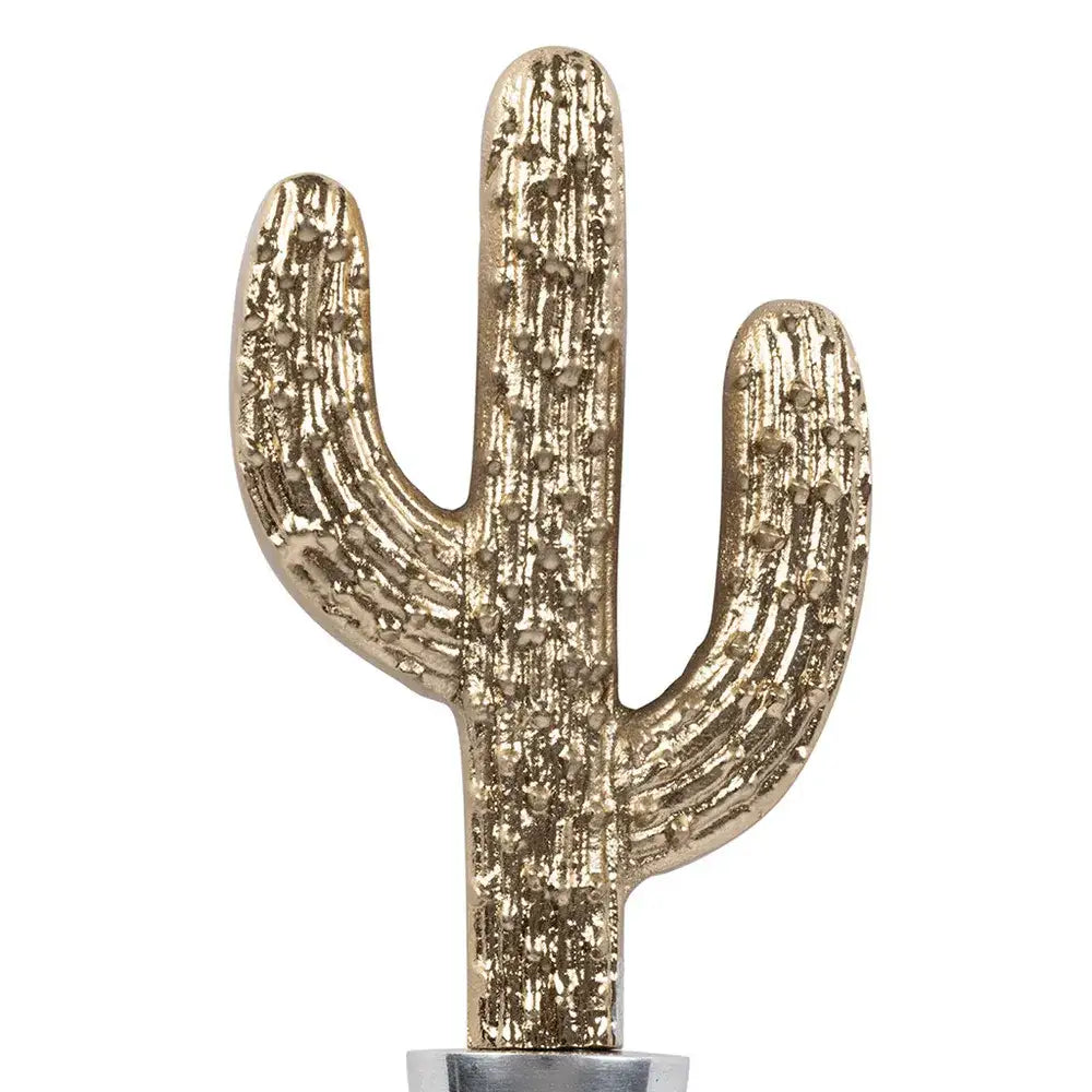 Bouchon de bouteille cactus doré