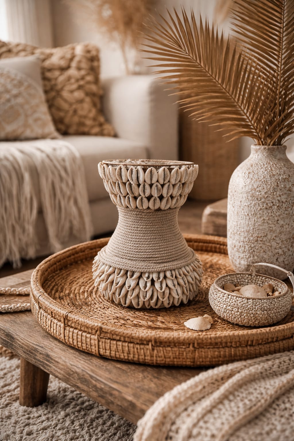 Bougeoir cauris – Naturel