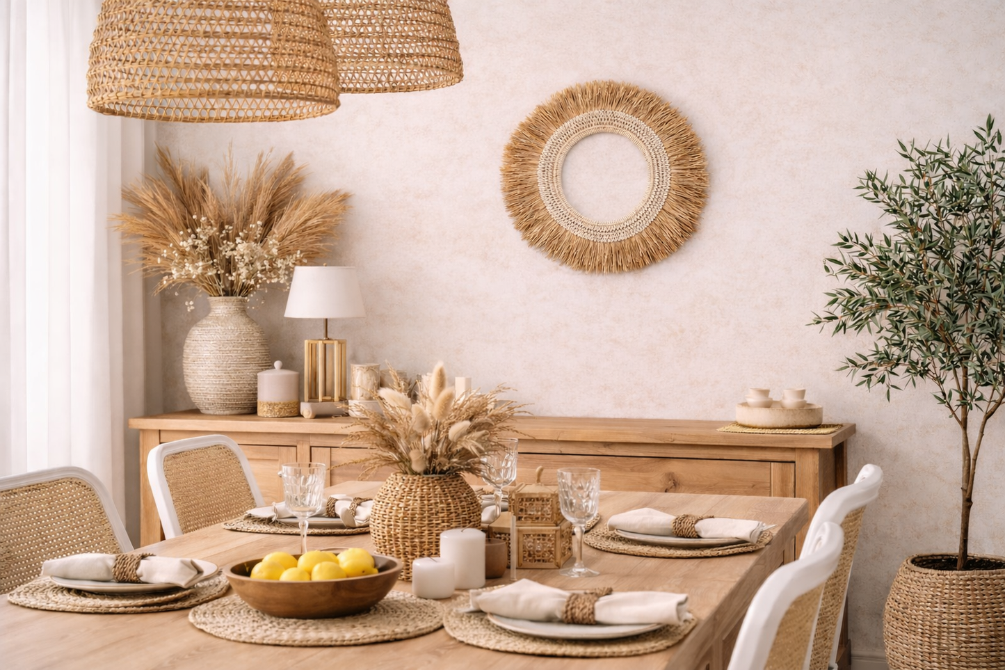 Juju Hat en raphia & coquillages – 60 cm