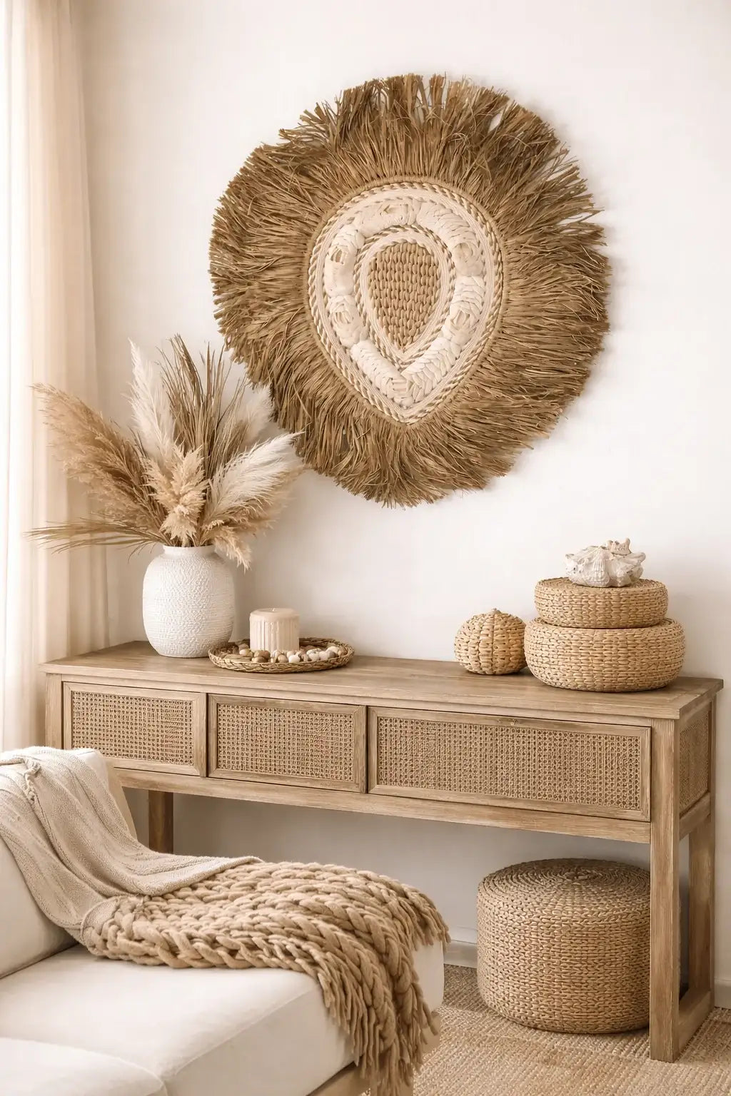 Juju Hat artisanal en coquillages 45 × 50 cm
