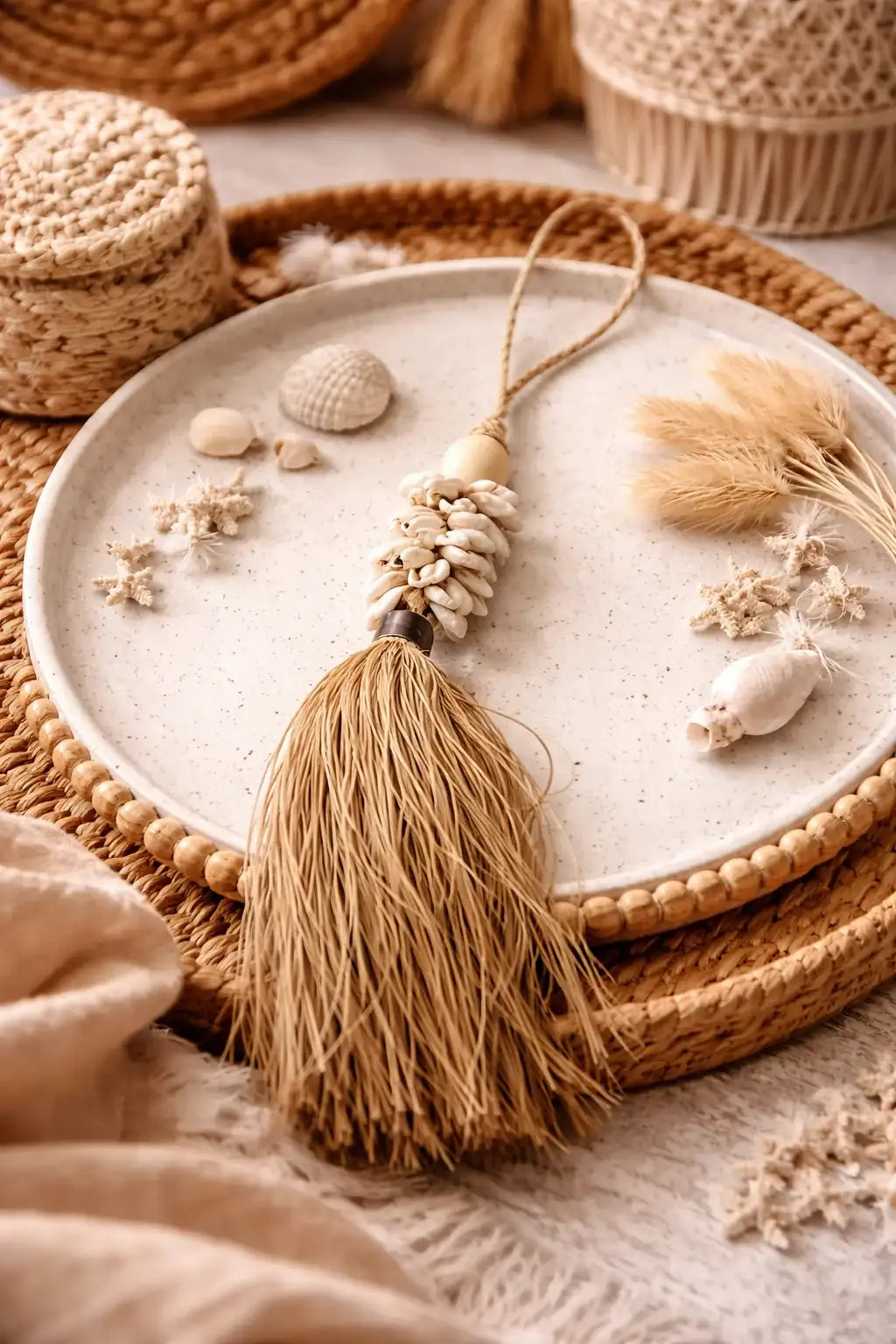 Pendentif en Coquillages Décoration Artisanale