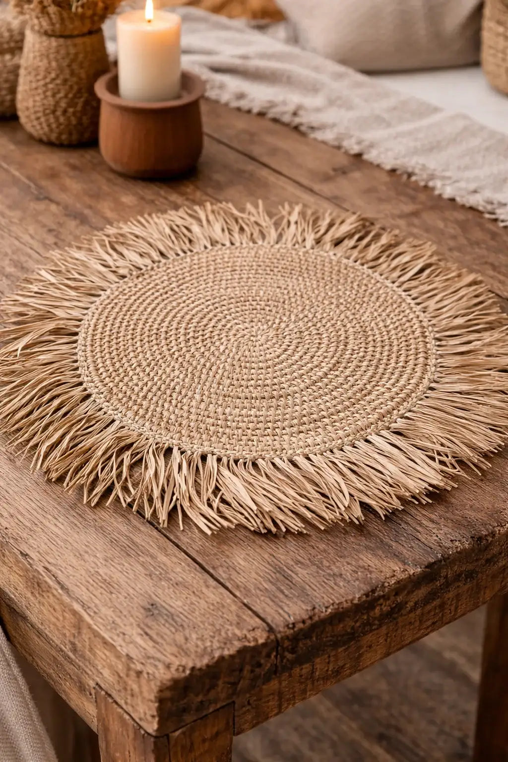 Set de table décoratif en fibres naturelles La Bohème