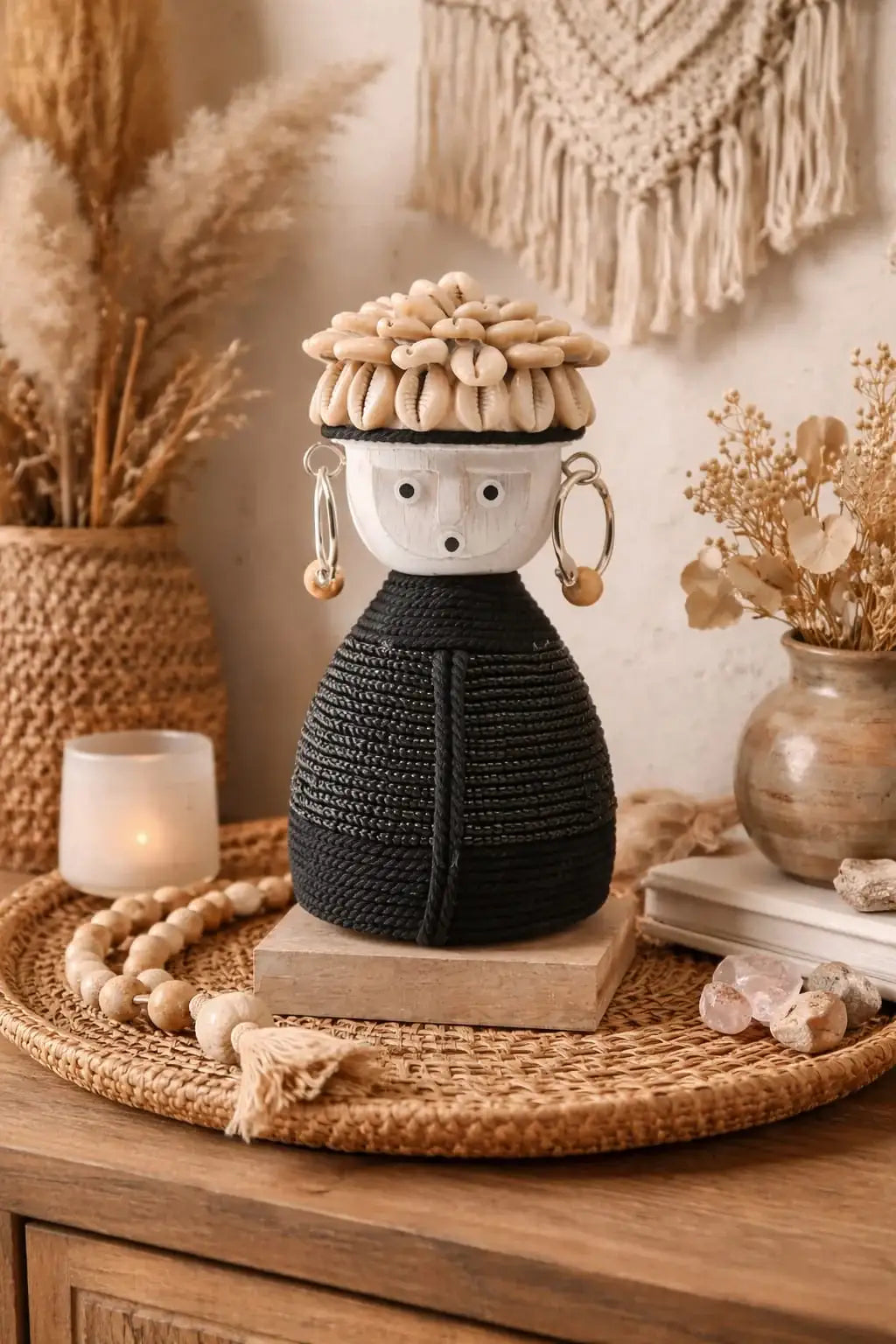 Statue Namji noire en bois – petit modèle