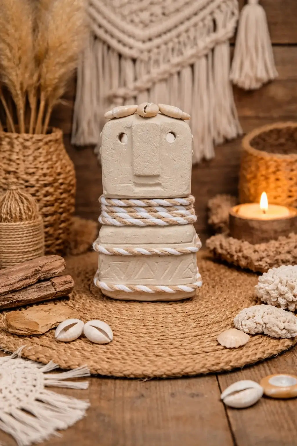 Statue Sumba Artisanale en Pierre Naturelle