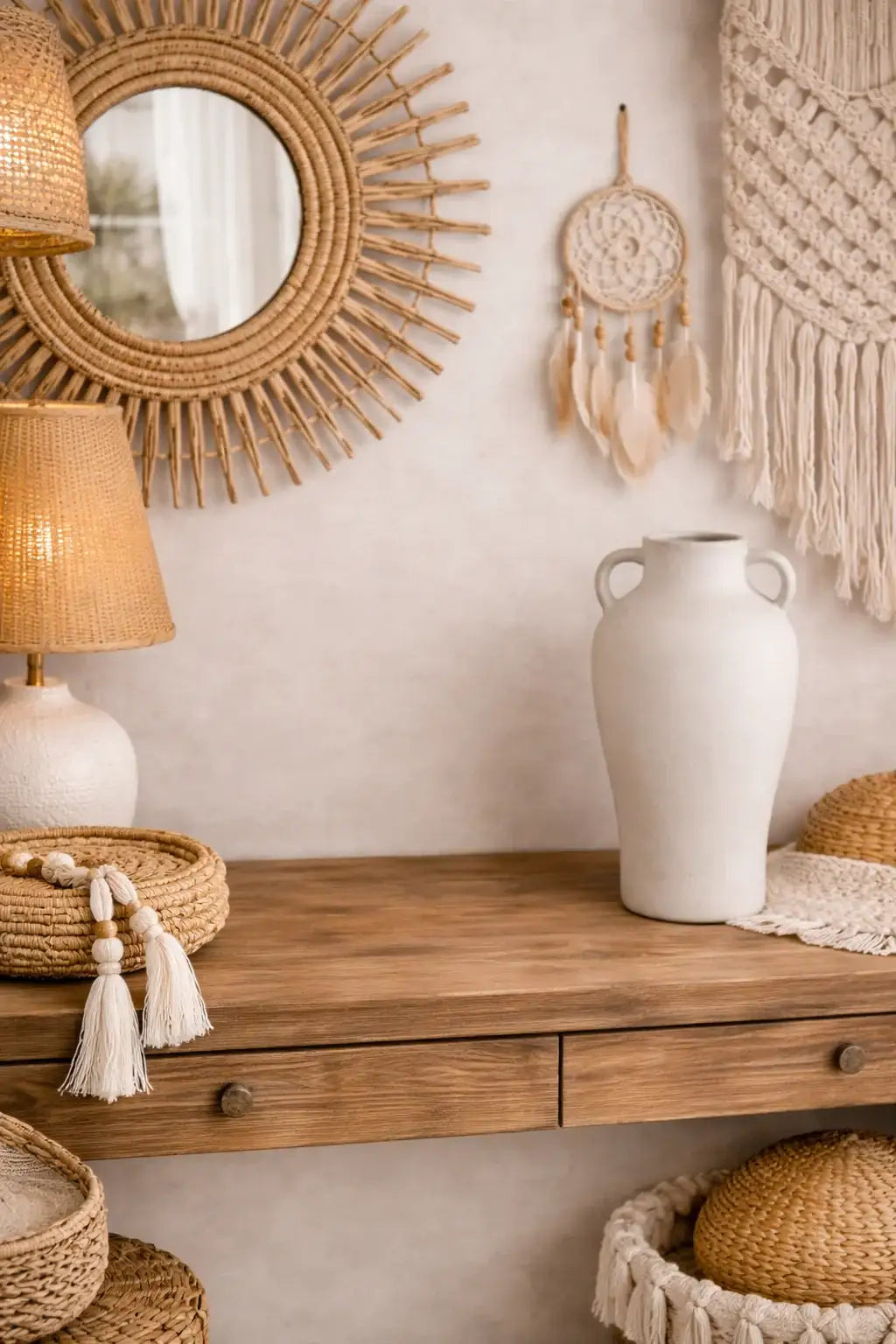Vase en céramique blanche design épuré