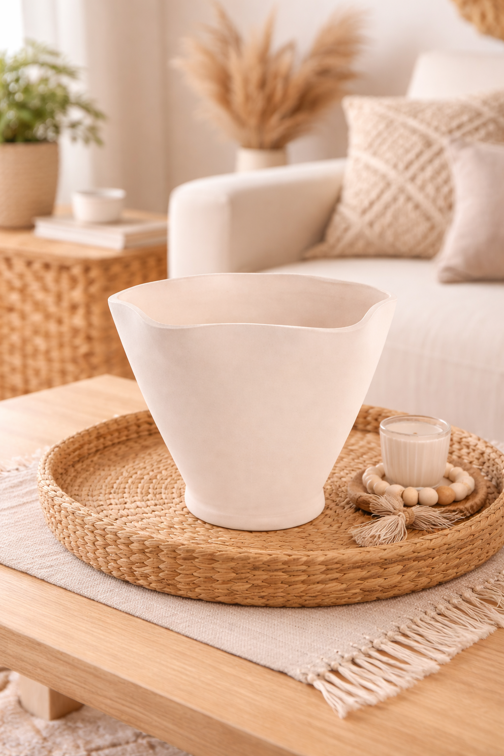 Centre de table en terre cuite – Artisanat Crudo