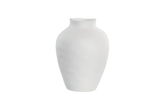 Vase en grès blanc organique – Minimaliste & élégant
