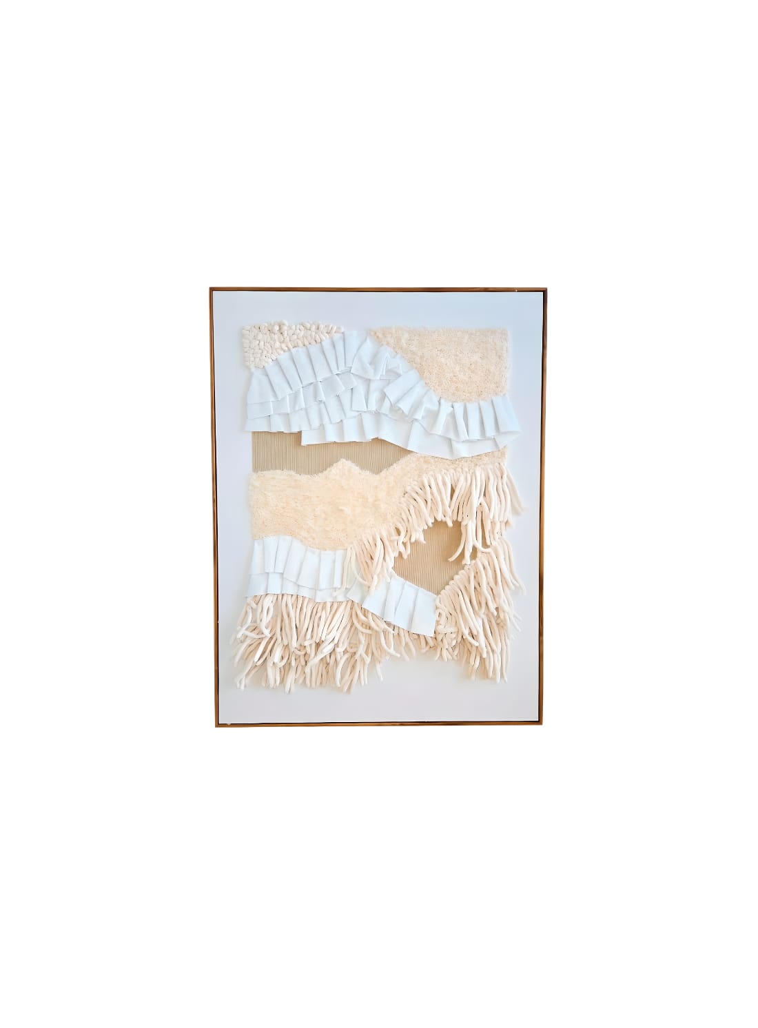 Tableau textile en relief