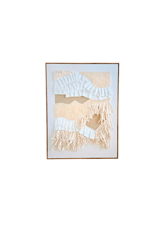 Tableau textile en relief