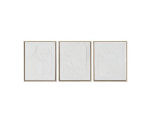 Set de 3 toiles murales – Abstrait 3D