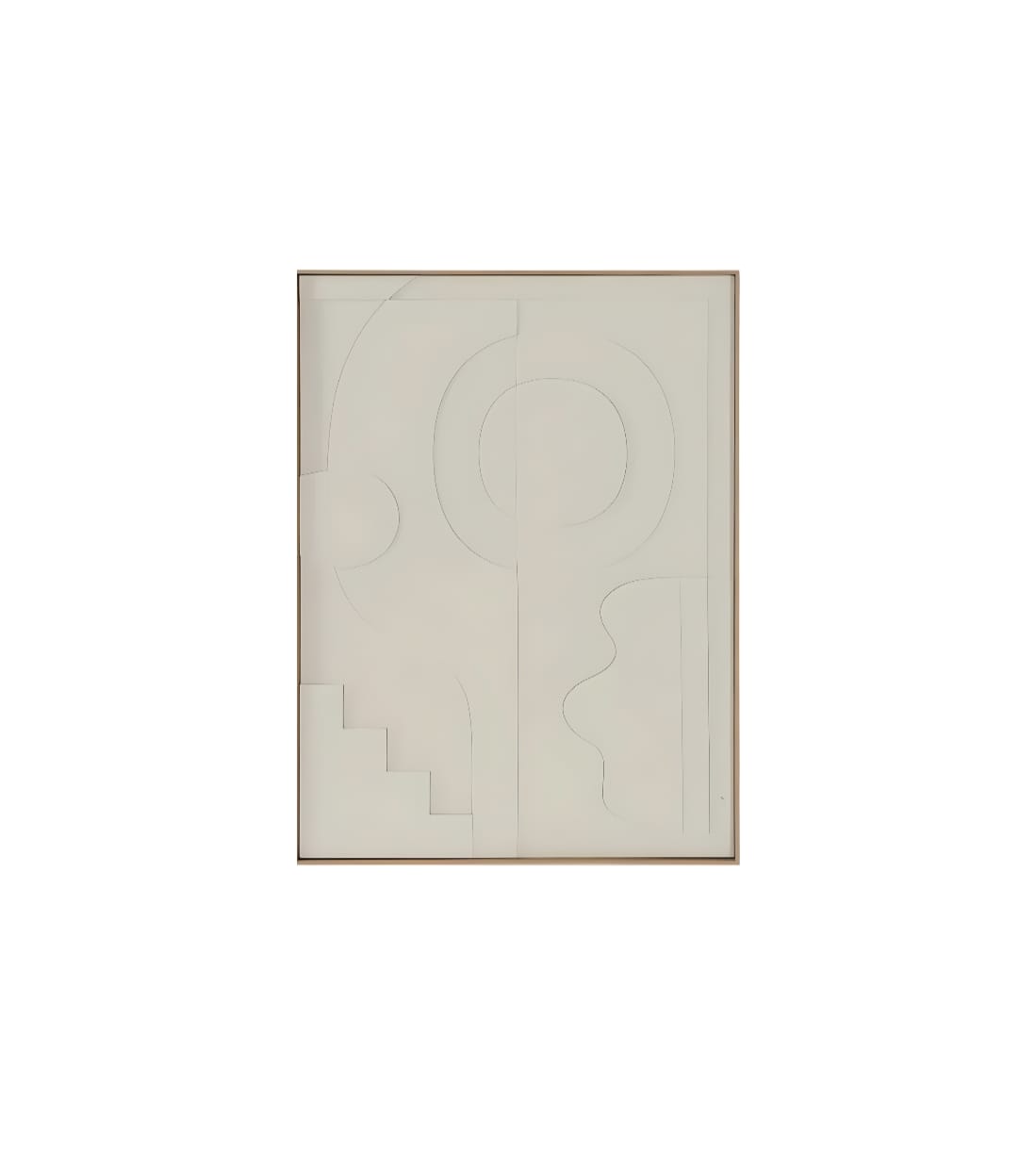 Tableau en papier mâché – Relief écru