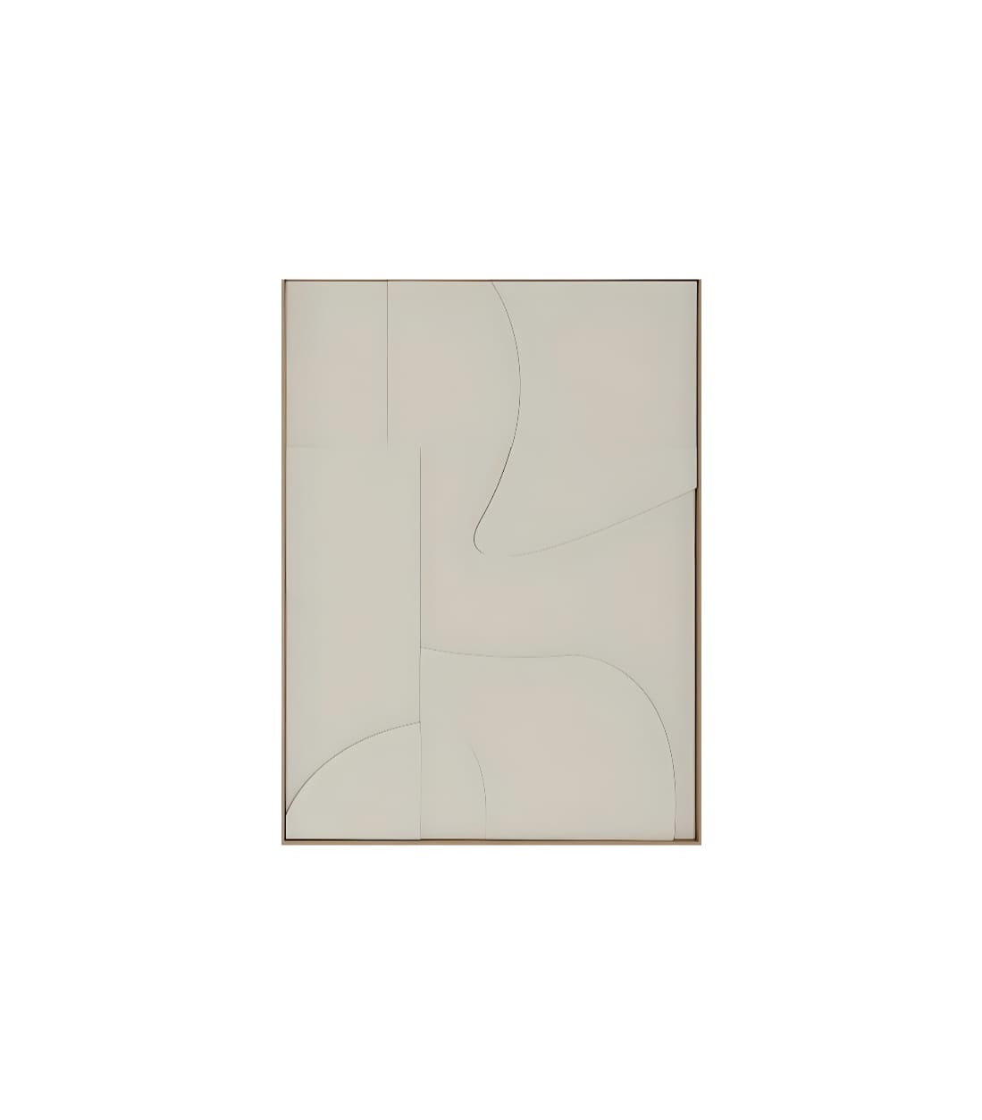 Tableau en papier mâché – Relief écru