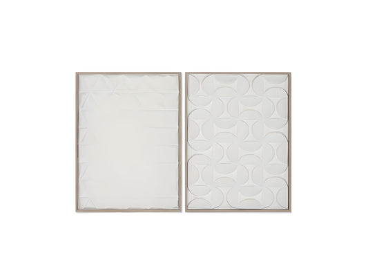 Tableau abstrait 3D en papier mâché