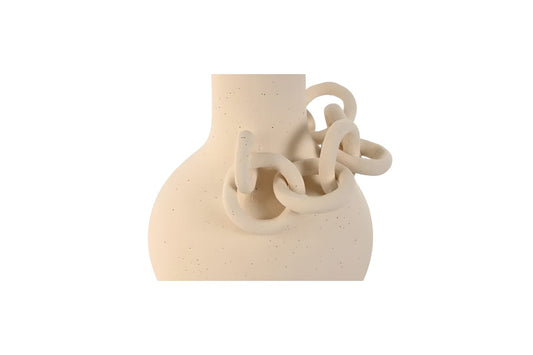 Vase en grès avec chaîne – Style méditerranéen