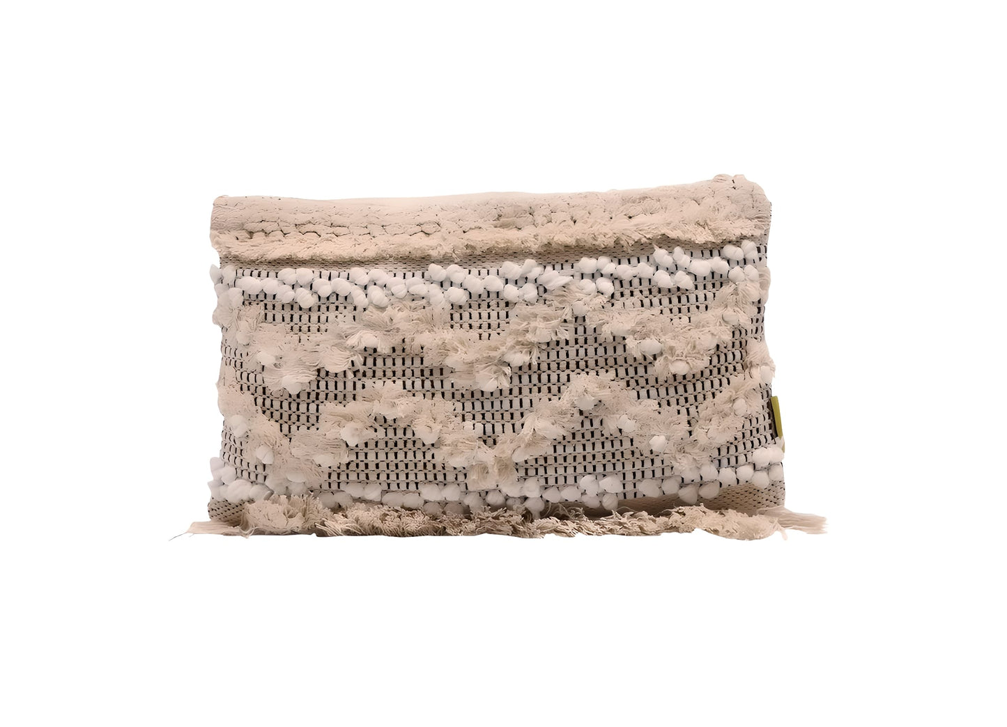 Coussin Bohème 30x50 - Beige Motif Graphique