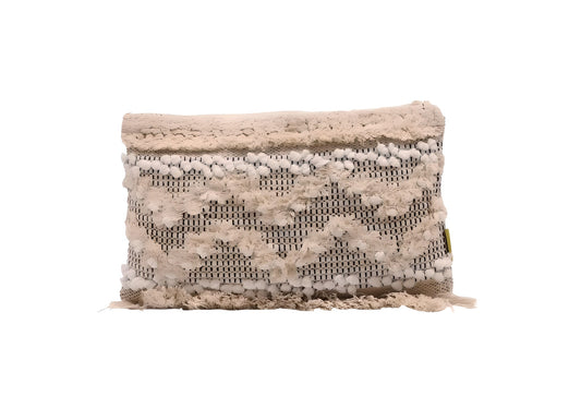 Coussin Bohème 30x50 - Beige Motif Graphique