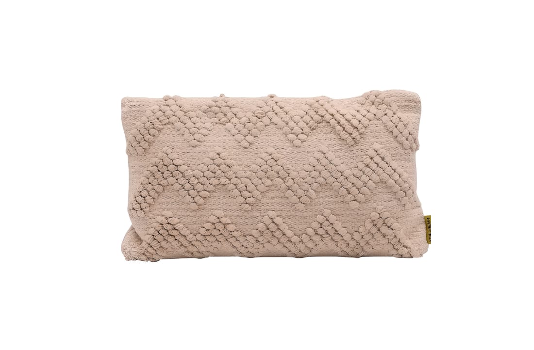 Coussin Bohème 30x50 - Relief Beige