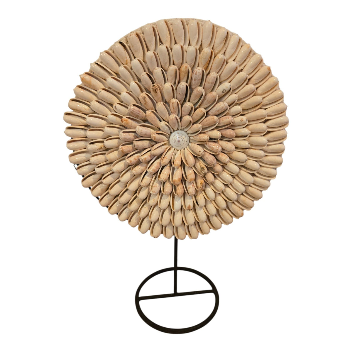  Couronne décorative en coquillages naturels 40 cm 