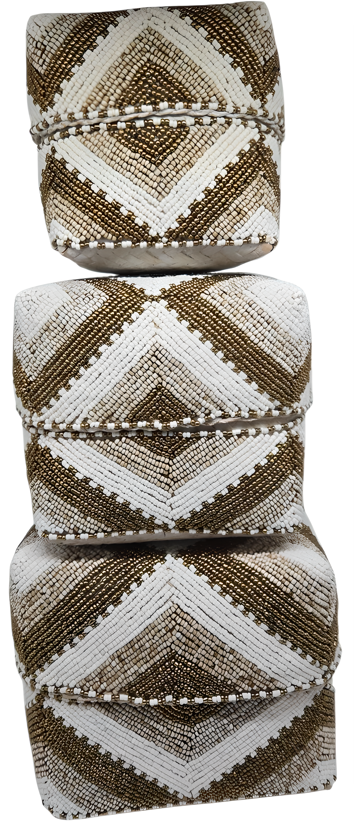 Boîte à offrande balinaise en perles – Fait main à Bali