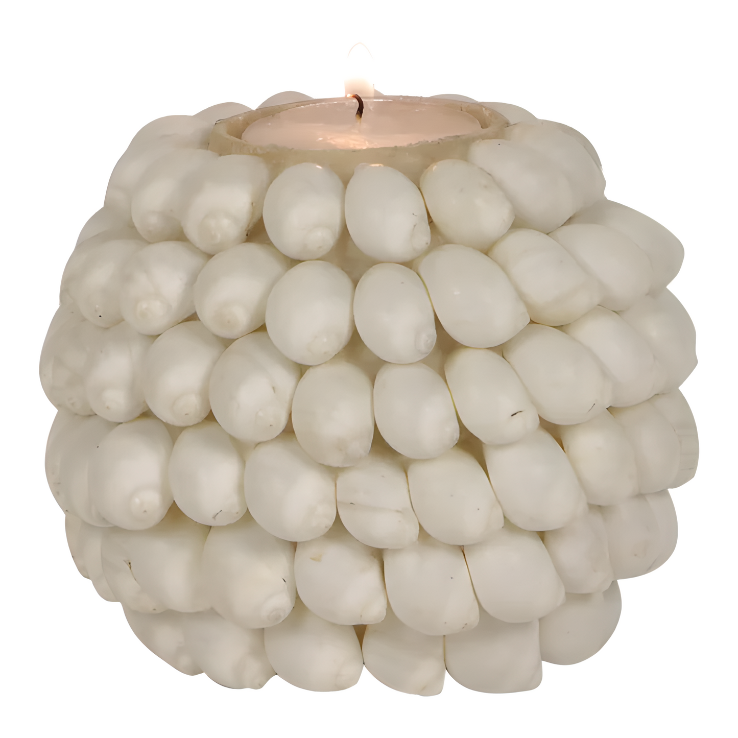 Bougeoir Coquillages Blancs