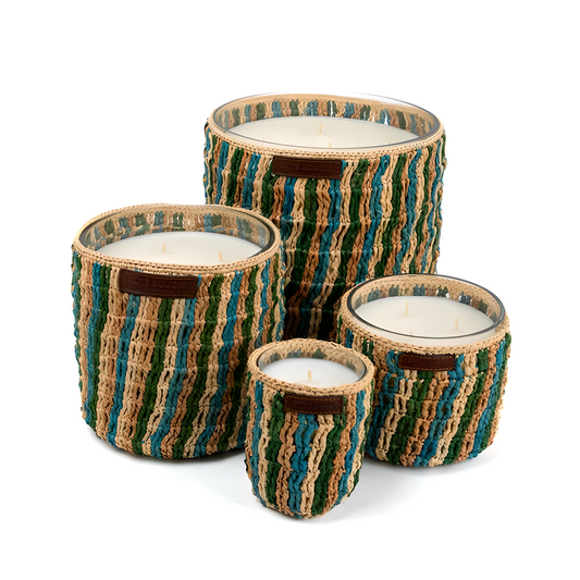 Bougie raphia Bahia – Style bohème