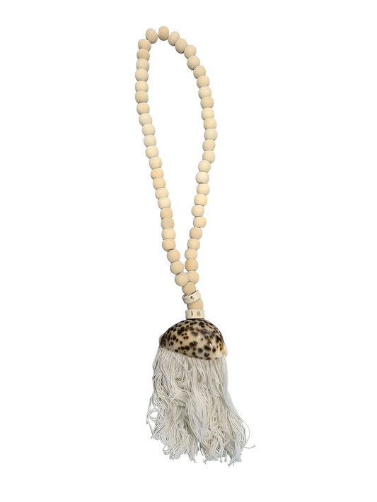 Pendentif Coquillage & Perles – Fait Main