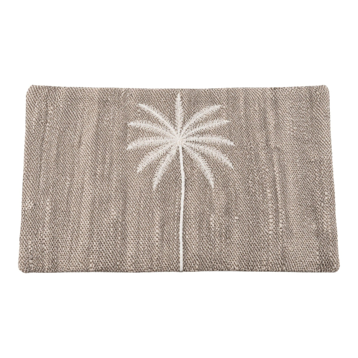 Housse de coussin 30x50 palmier blanc 
