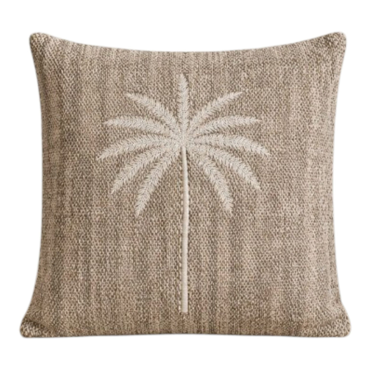 Housse de coussin 40x40 palmier blanc 