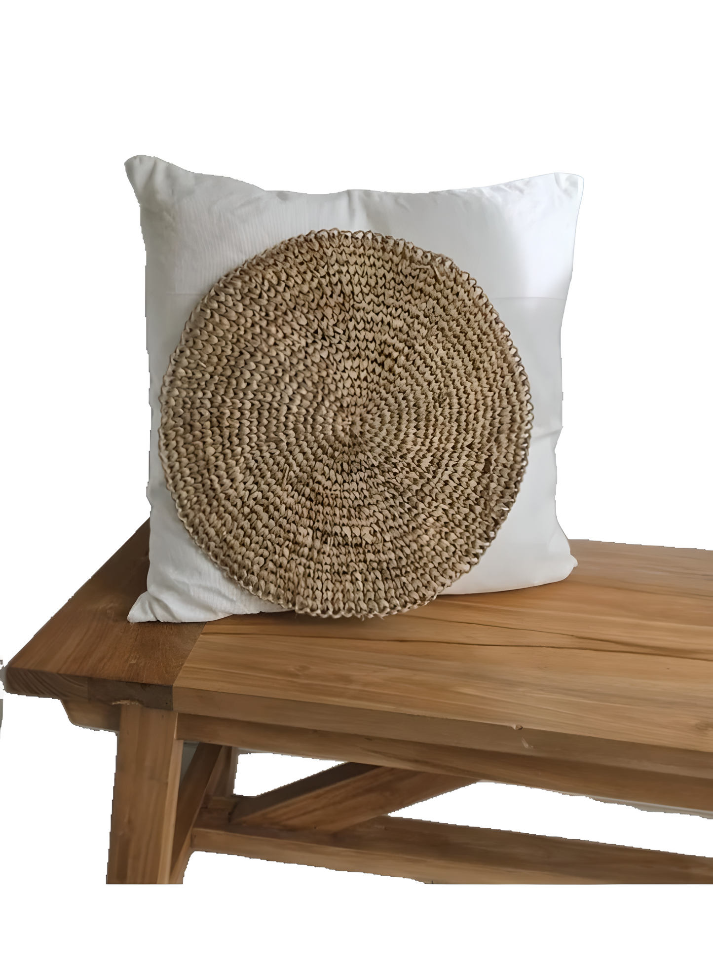 Housse de Coussin 50x50 - Fibres Naturelles