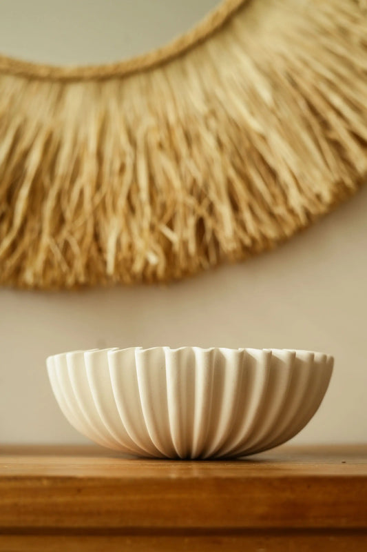 Centre de table corail blanc en résine