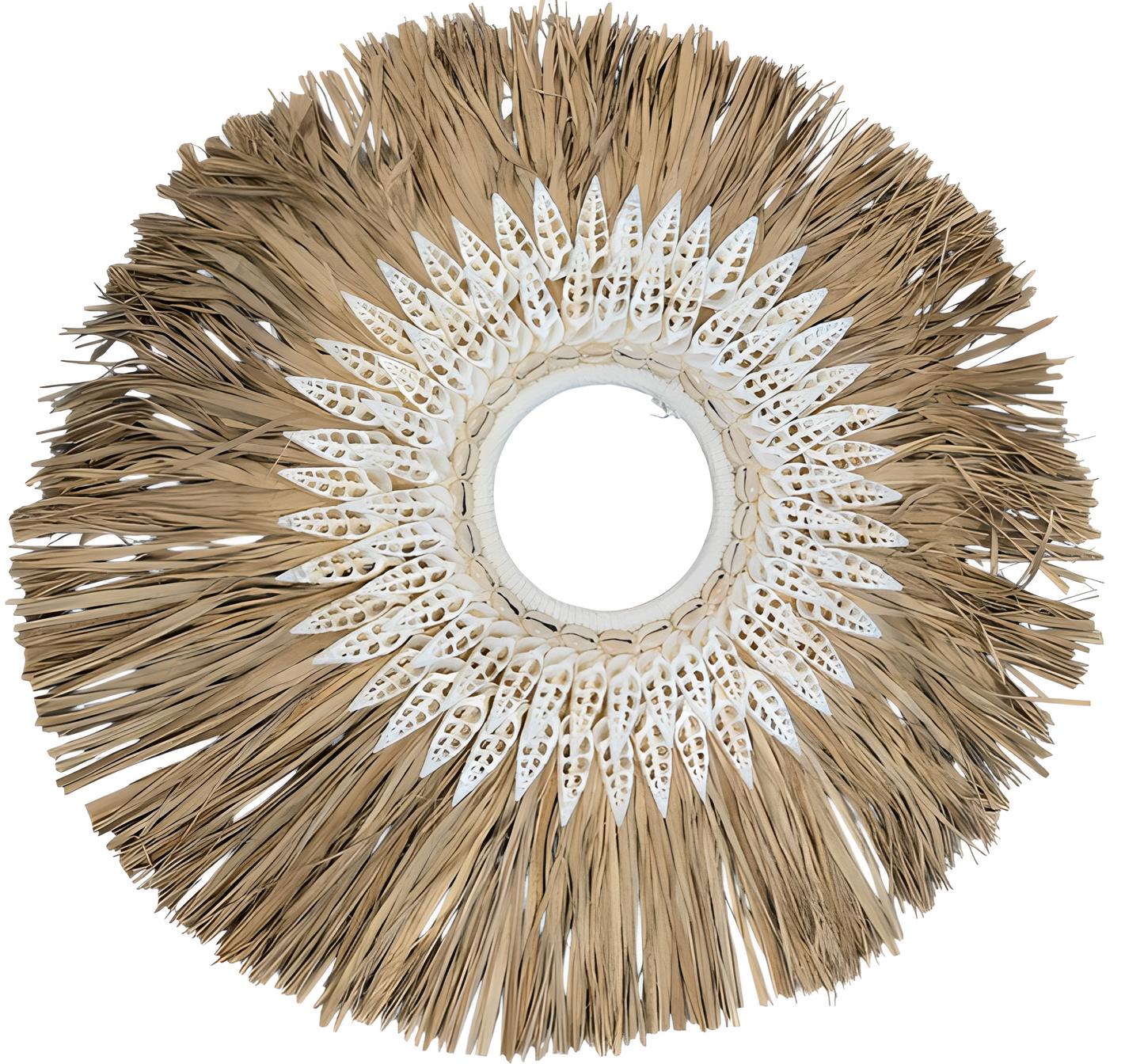 Juju Hat en raphia & coquillages cauris