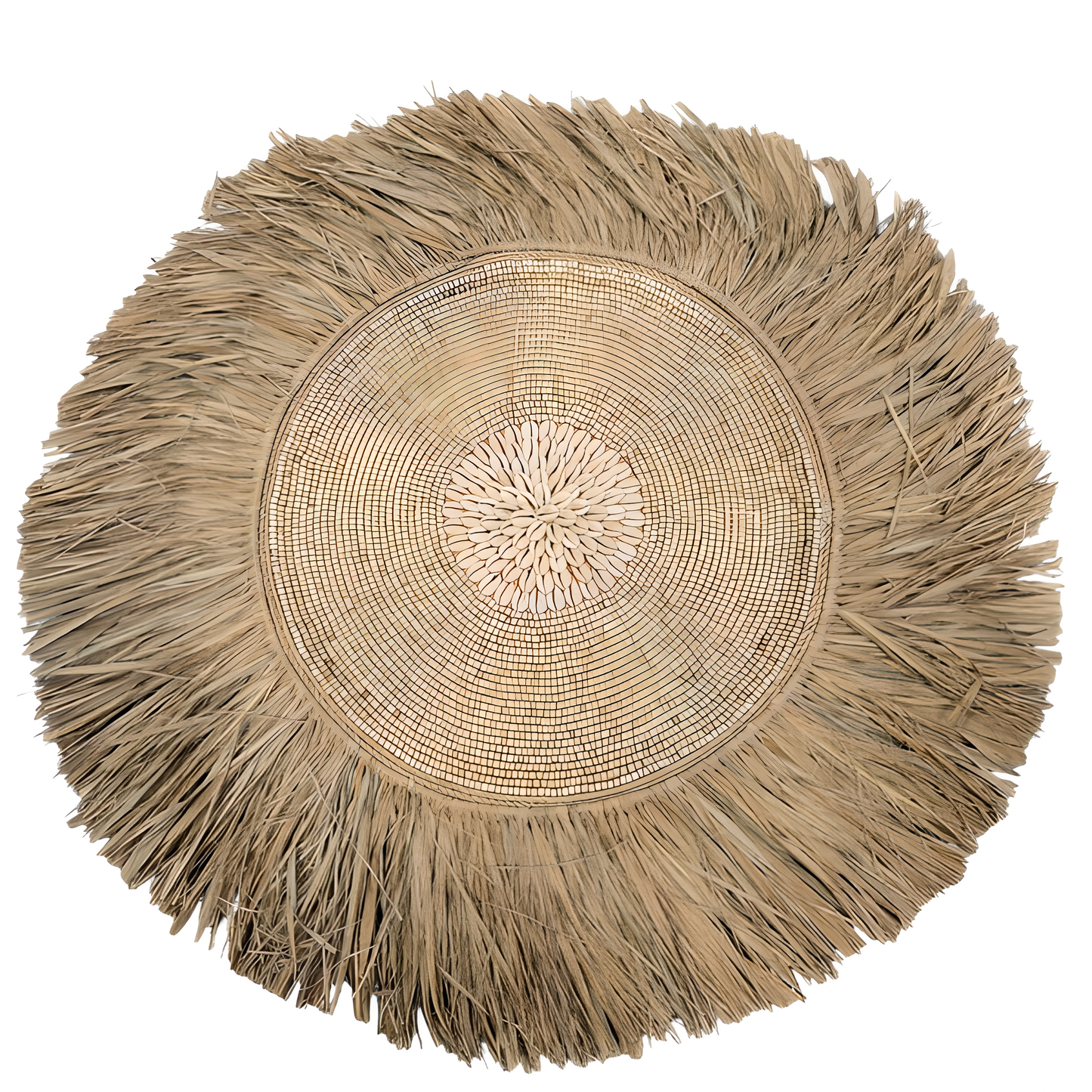 Juju Hat beige – Raphia & coquillages cauris
