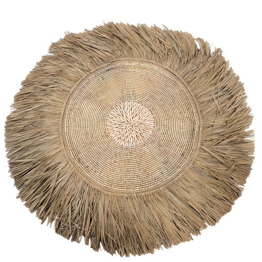 Juju Hat beige – Raphia & coquillages cauris