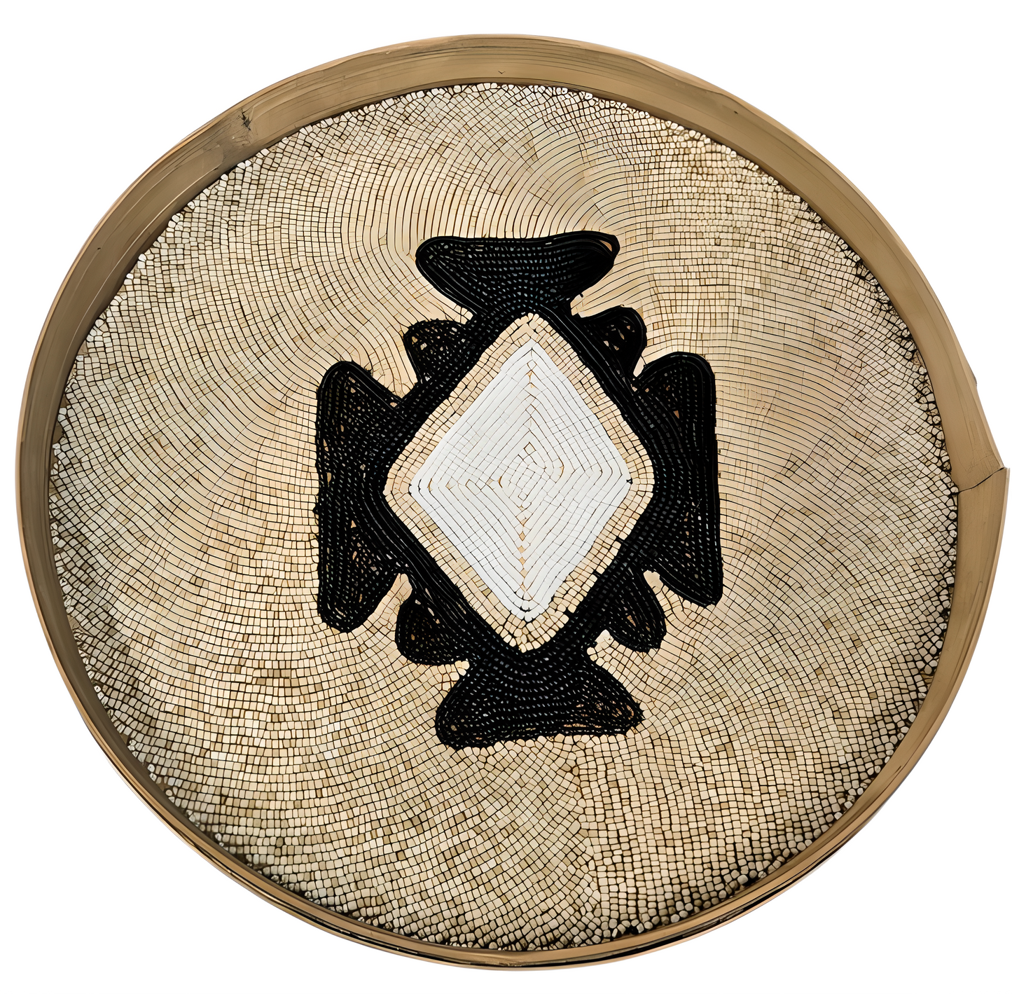 Plateau en bambou perlé – Ethnique Bohème