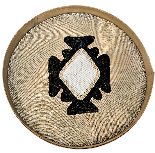 Plateau en bambou perlé – Ethnique Bohème