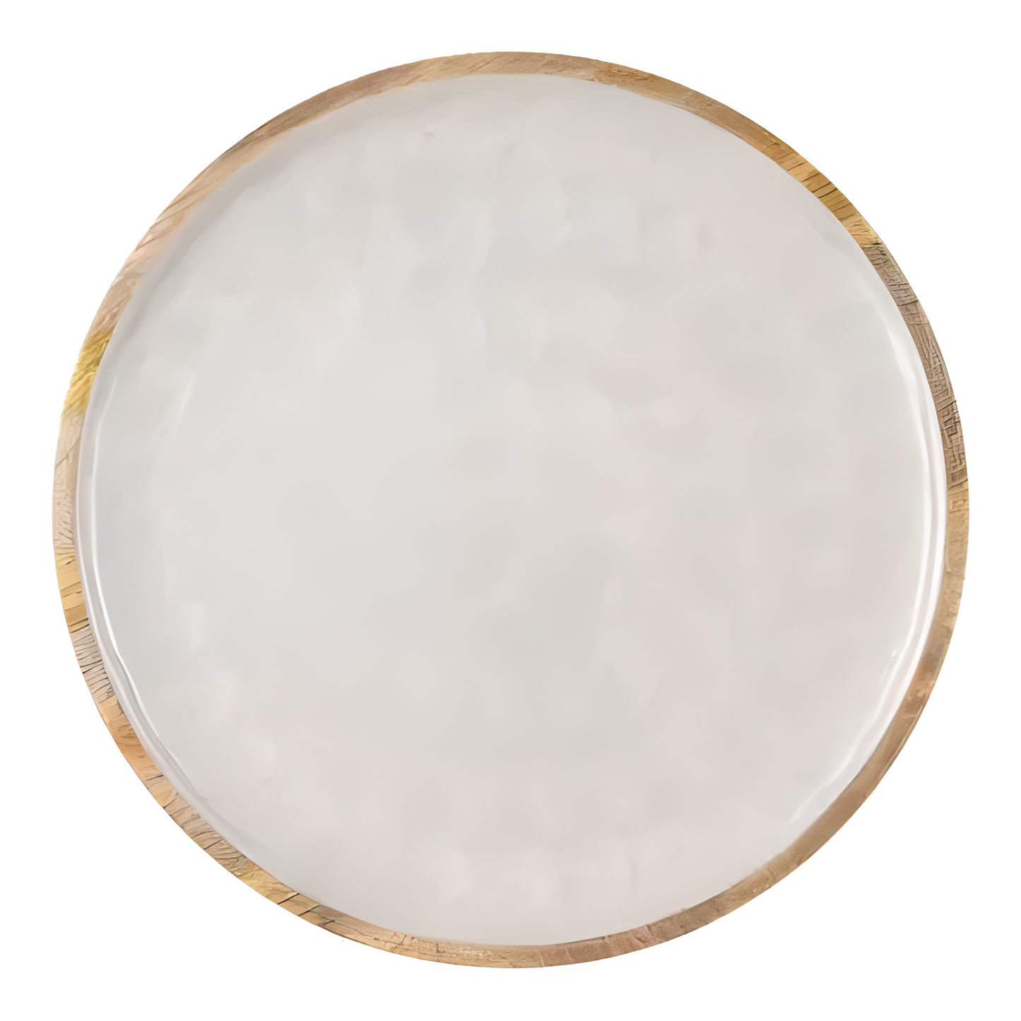 Plateau rond en bois de manguier – Plateau de service