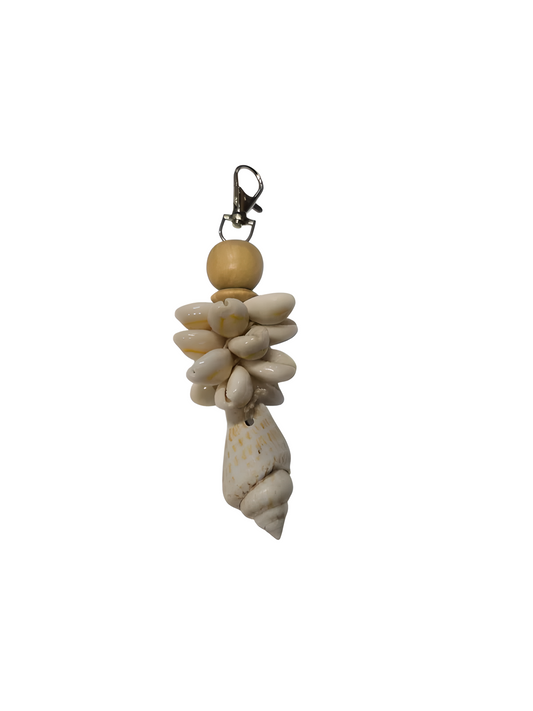 Porte-clés en coquillages – Esprit bord de mer
