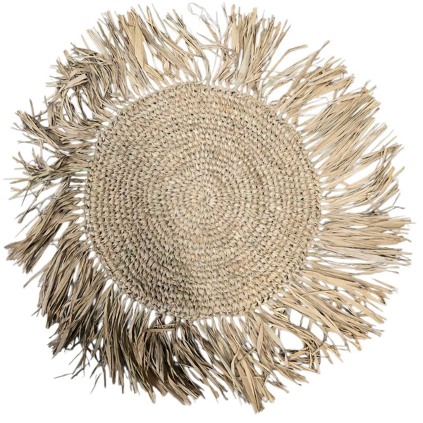 Set de table rond en fibre naturelle