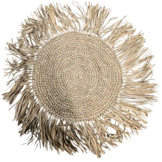 Set de table rond en fibre naturelle