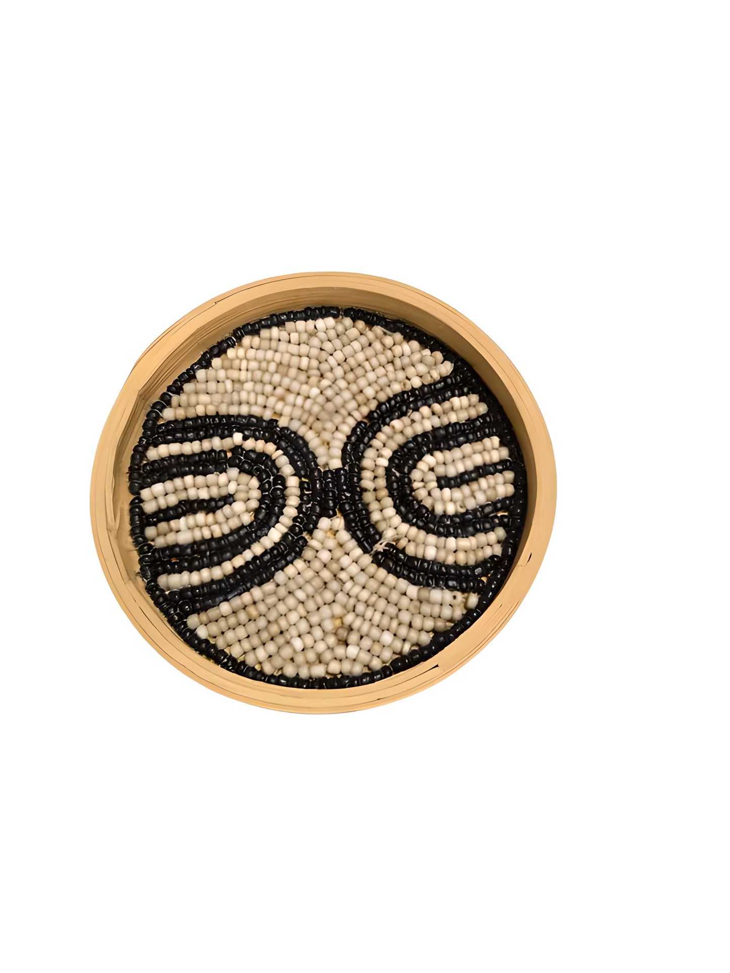 Sous-verre en perles et bambou #5